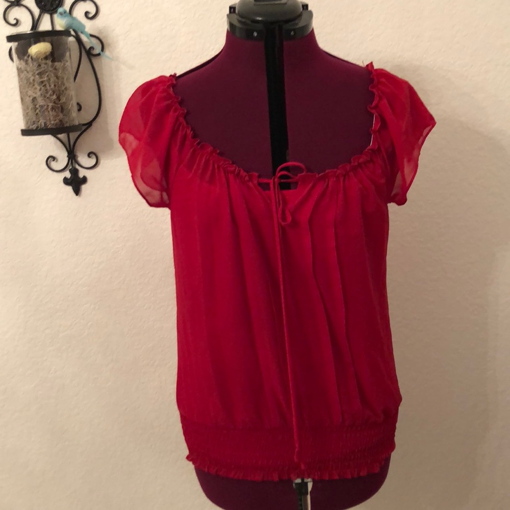 Sheer shirt with matching cami